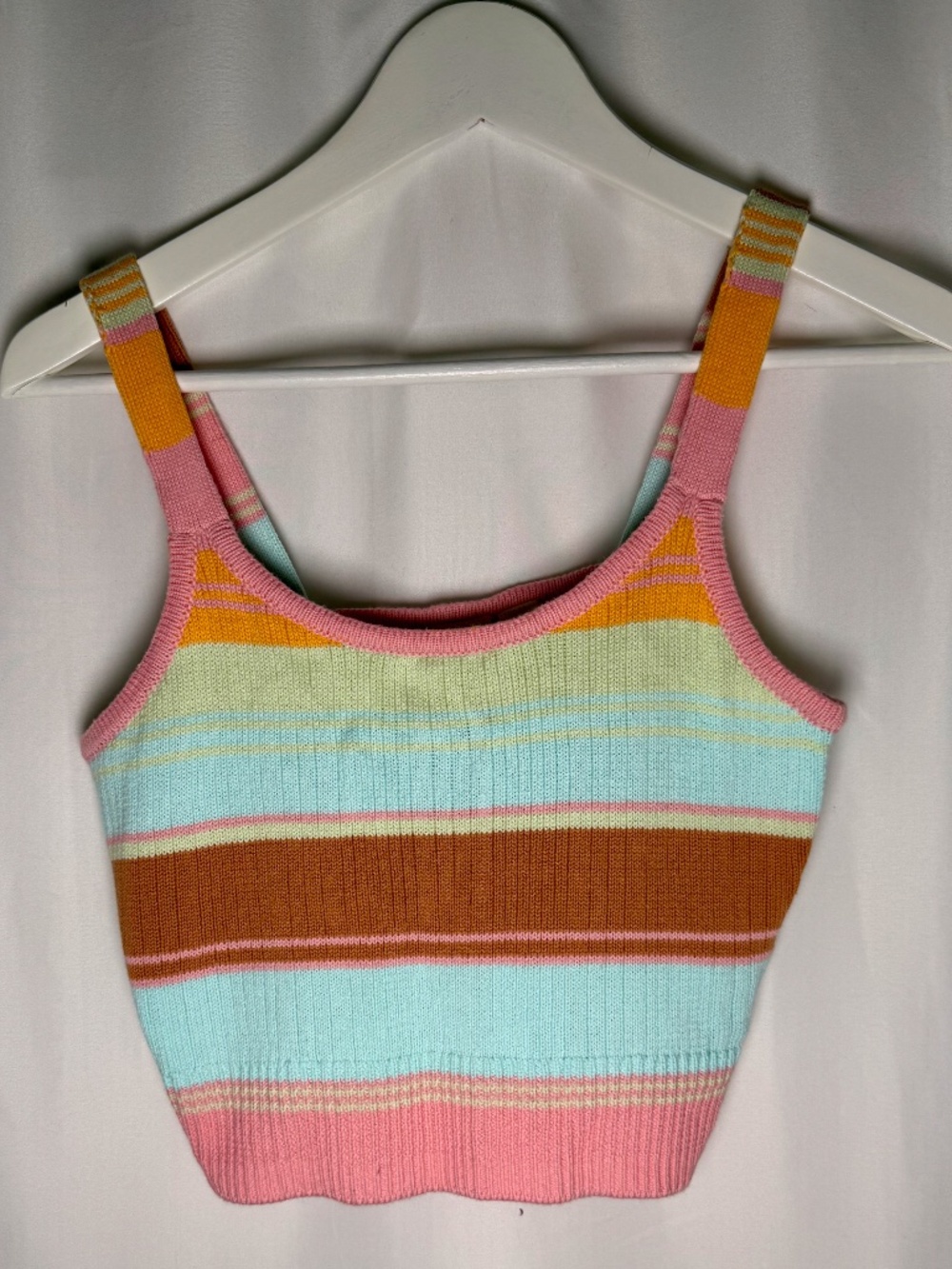 Roxy Women's Striped Knit Tank Top Multicolor Juniors M NWT